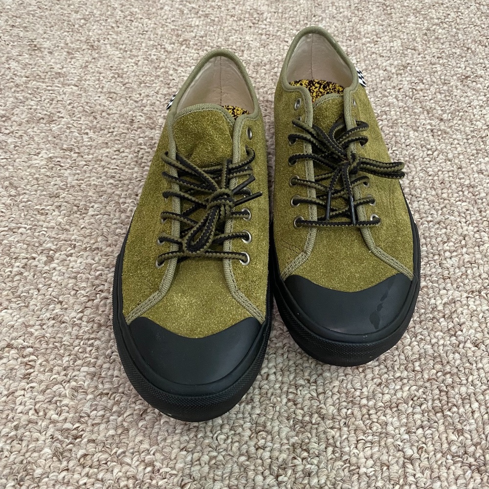 Vans Skate Gym Q Quasi Green Suede Shoes Mens Size 10